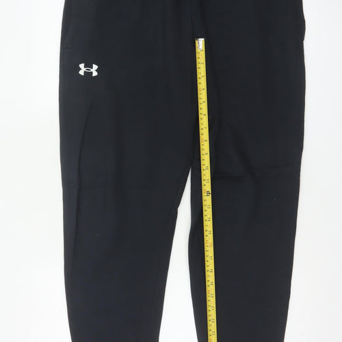 Under Armour Men’s Black L Jogger Sweatpants Cotton Drawstring