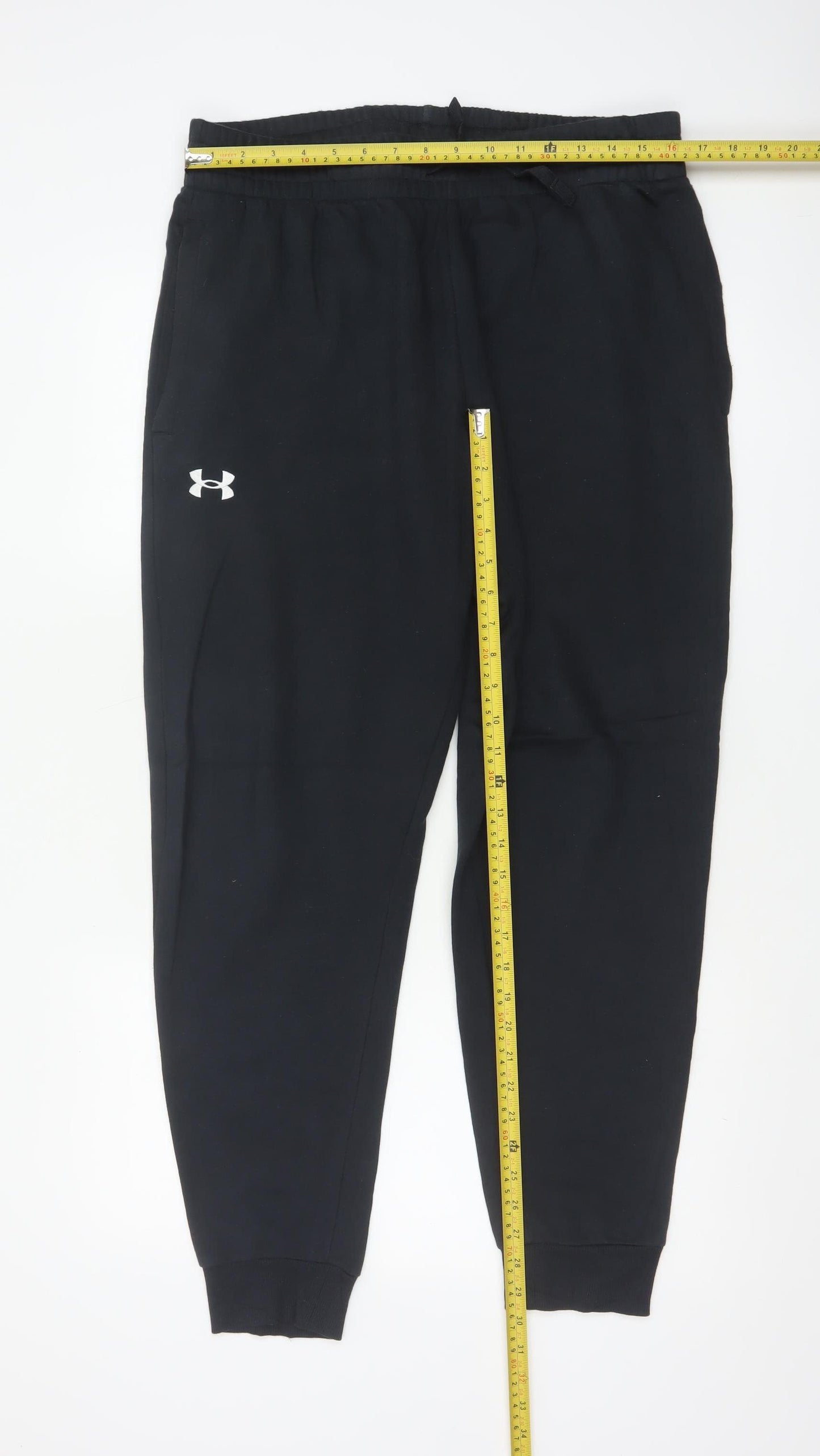Under Armour Men’s Black L Jogger Sweatpants Cotton Drawstring