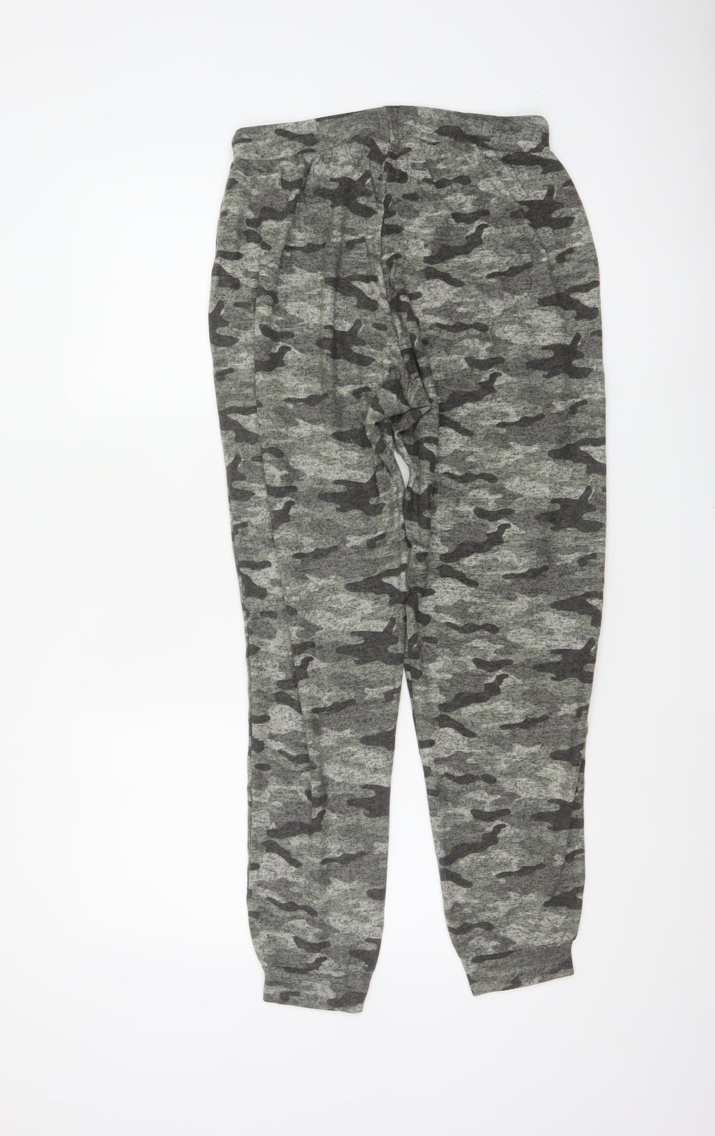 Dorothy Perkins Women Grey Camo Jogger Trousers UK 10 Elastic Waist