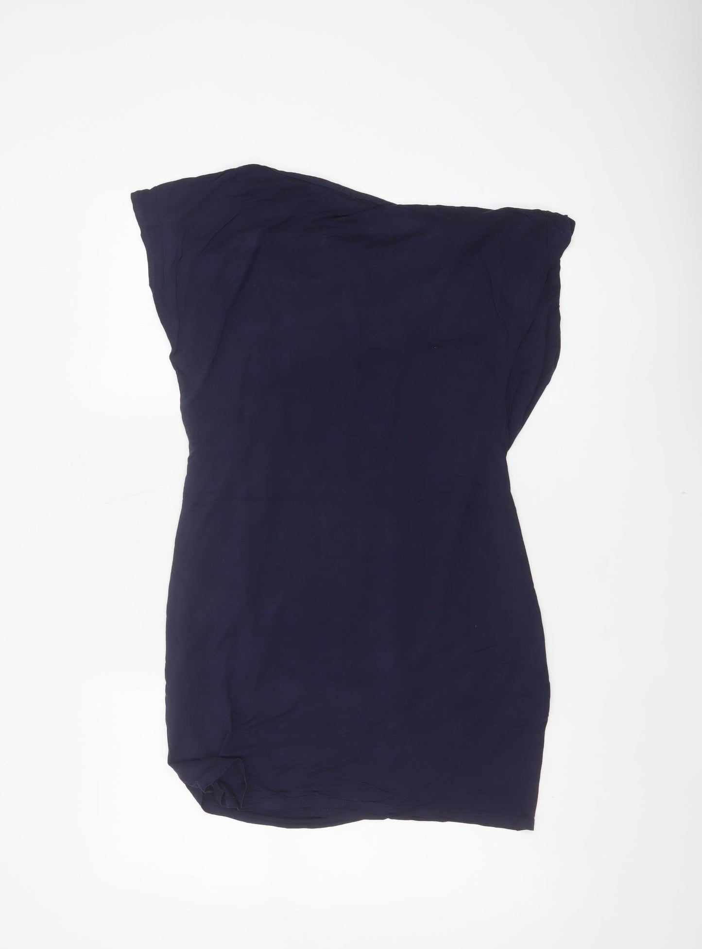 Phase Eight Women Blue UK 14 Cowl Neck Viscose Tunic Blouse