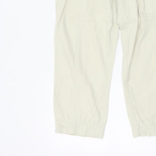 LuK Ril Women’s Ivory Jogger Trousers UK 10 Elasticated Cuffed Pockets