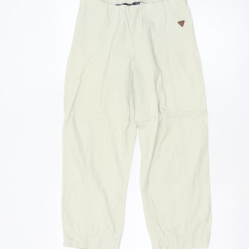 LuK Ril Women’s Ivory Jogger Trousers UK 10 Elasticated Cuffed Pockets