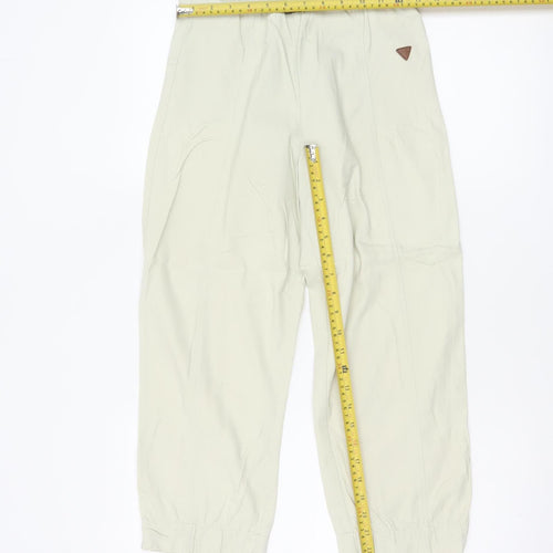 LuK Ril Women’s Ivory Jogger Trousers UK 10 Elasticated Cuffed Pockets