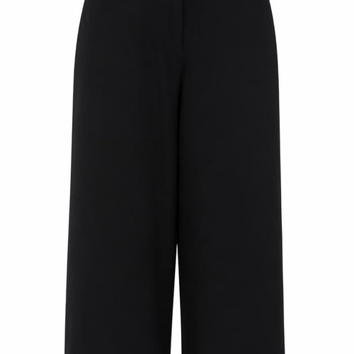 Betty Jackson Black Women’s Black UK 16 High Waist Wide-Leg Dress Trousers