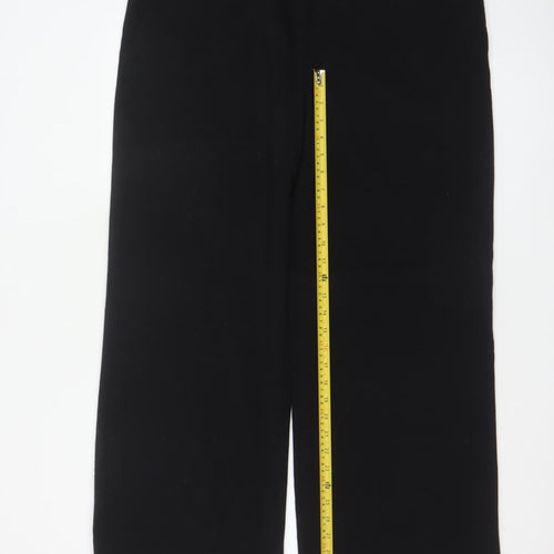 Betty Jackson Black Women’s Black UK 16 High Waist Wide-Leg Dress Trousers