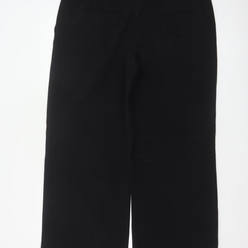 Betty Jackson Black Women’s Black UK 16 High Waist Wide-Leg Dress Trousers