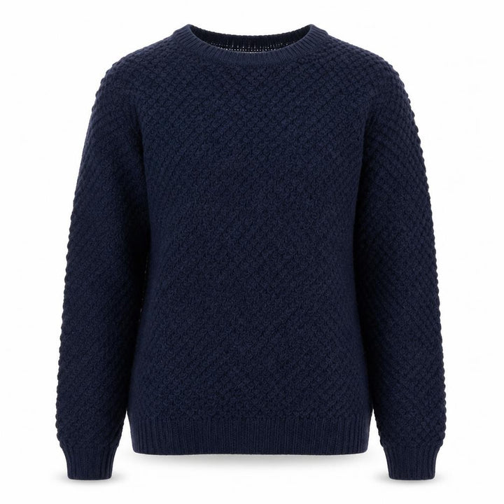 FatFace Women’s Blue Size 8 Chunky Knit Crew Neck Jumper