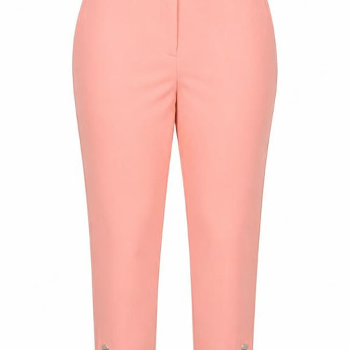 Marks & Spencer Women Pink Size 14 Tapered Tailored Trousers