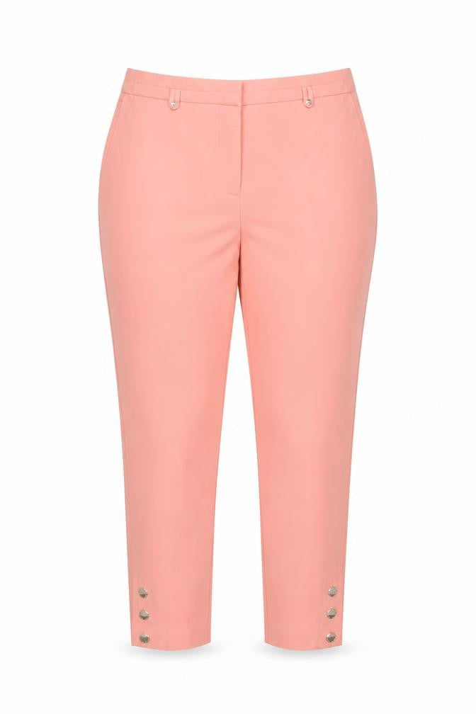 Marks & Spencer Women Pink Size 14 Tapered Tailored Trousers