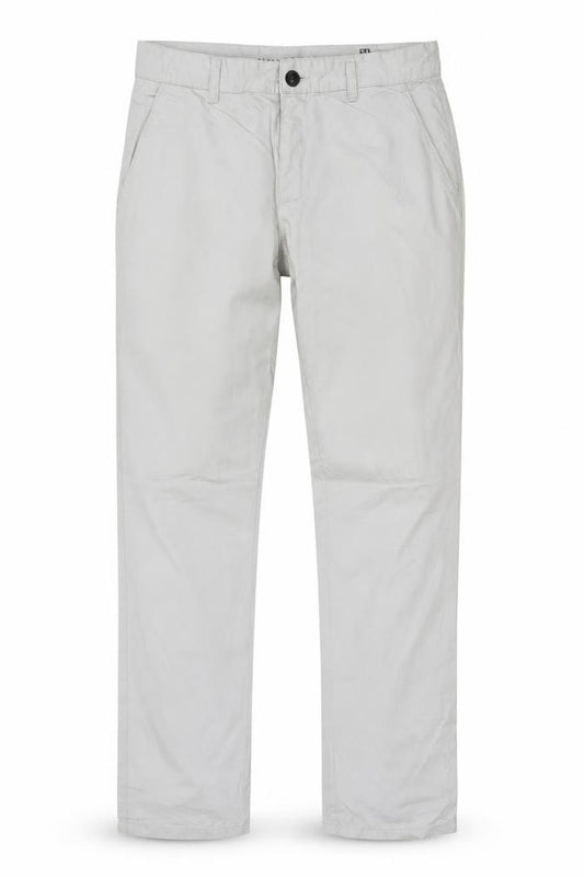 Front view of Empire Men’s Ivory Classic Chino Trousers W34 Straight Leg Cotton