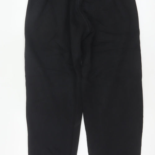 adidas Women’s Black XS Logo Fleece Cuffed Jogger Trousers