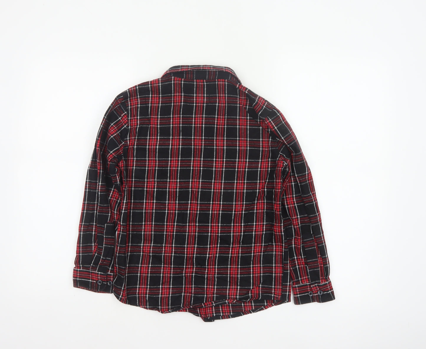 Threadboys Boys Multicoloured 9-10 Years Plaid Cotton Button-Up Shirt
