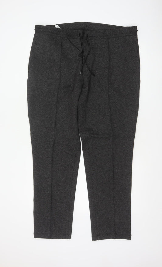 T&W Taylor & Wright Men’s Grey XL Tapered Drawstring Jogger Trousers
