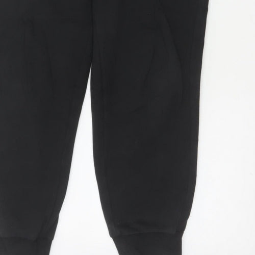 Puma Men’s Black M Jogger Sweatpants Logo Elastic Waist Cuffed