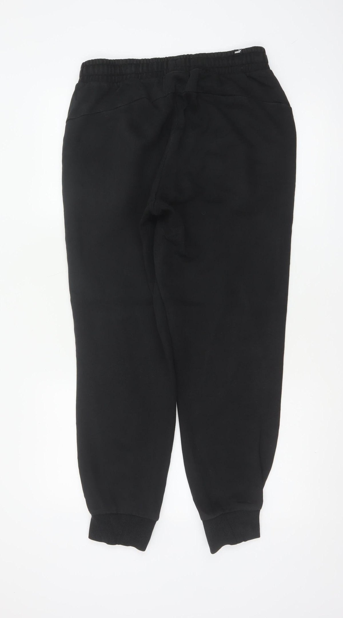 Puma Men’s Black M Jogger Sweatpants Logo Elastic Waist Cuffed