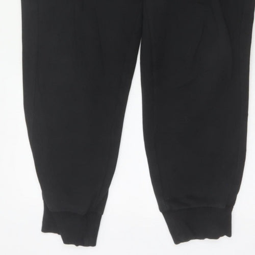 Puma Men’s Black M Jogger Sweatpants Logo Elastic Waist Cuffed