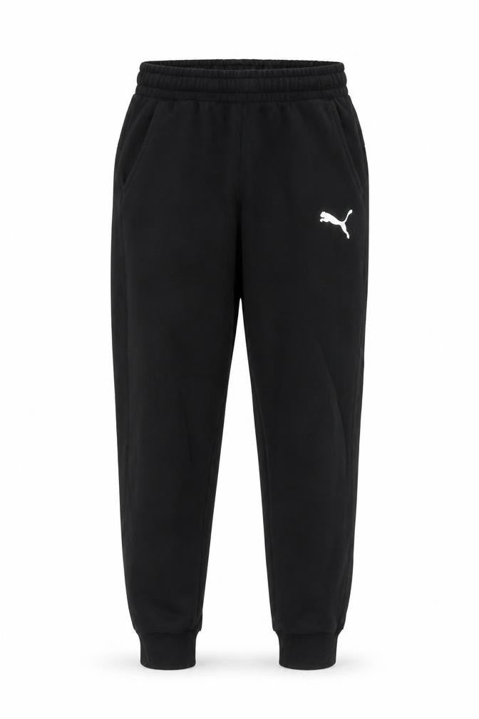 Puma Men’s Black M Jogger Sweatpants Logo Elastic Waist Cuffed