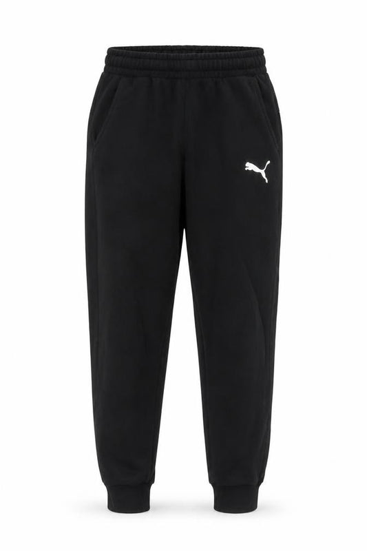 Puma Men’s Black M Jogger Sweatpants Logo Elastic Waist Cuffed