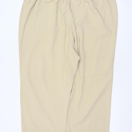 Essence Women’s Beige Size 24 Tapered Drawstring Trousers