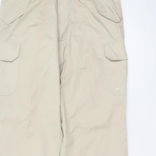 Trespass Men’s Beige L Cargo Trousers Adjustable Waist Outdoor