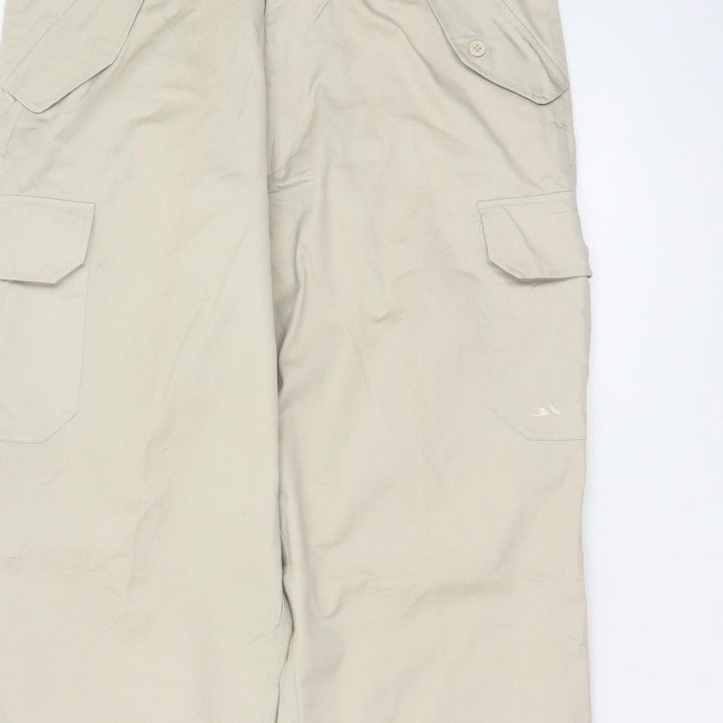 Trespass Men’s Beige L Cargo Trousers Adjustable Waist Outdoor