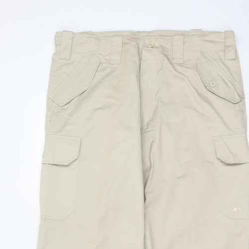 Trespass Men’s Beige L Cargo Trousers Adjustable Waist Outdoor