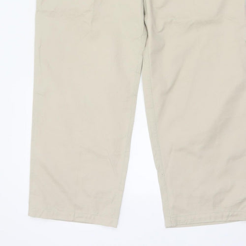 Trespass Men’s Beige L Cargo Trousers Adjustable Waist Outdoor