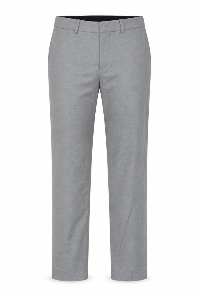 New Look Men’s Grey 30R Skinny Fit Dress Trousers Smart Formal