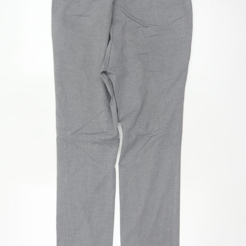 New Look Men’s Grey 30R Skinny Fit Dress Trousers Smart Formal
