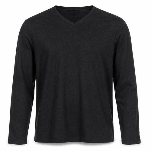 Calvin Klein Men’s Black M Long Sleeve V-Neck Jersey Casual Top