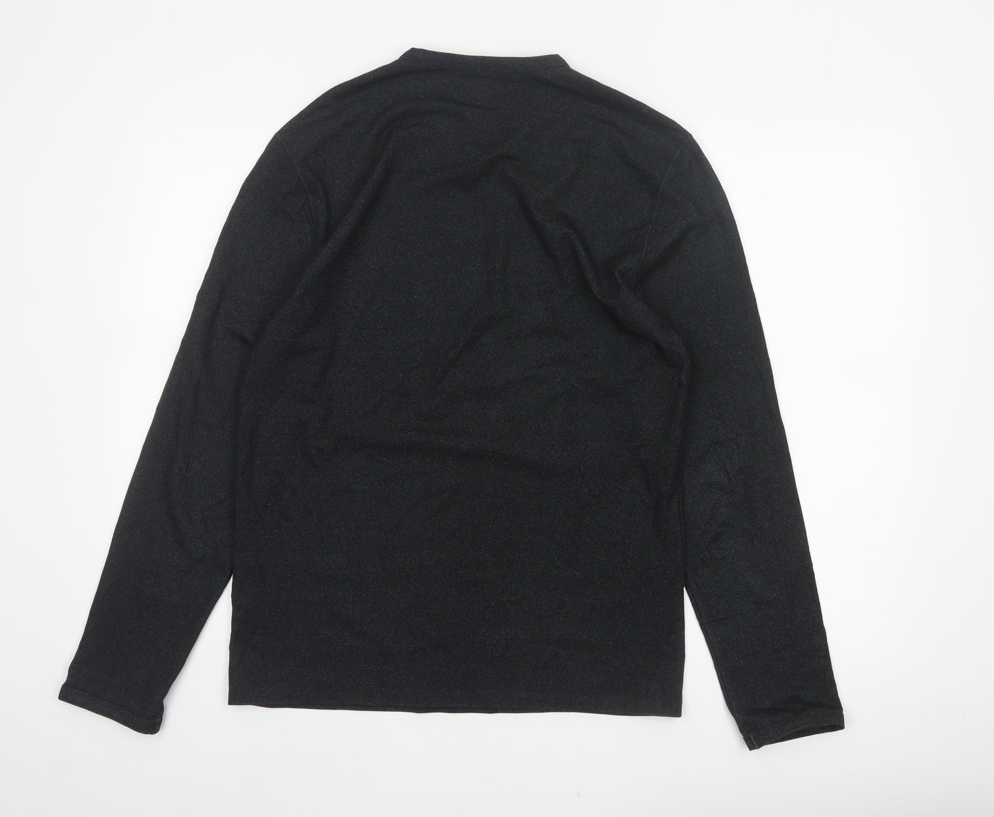 Calvin Klein Men’s Black M Long Sleeve V-Neck Jersey Casual Top