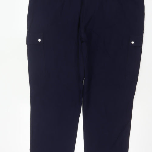 Emreco Women’s Blue Size 20 Straight Leg Cargo Trousers