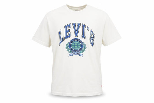 Levi's Men's White L California College Graphic Print Crew Neck T-Shirt