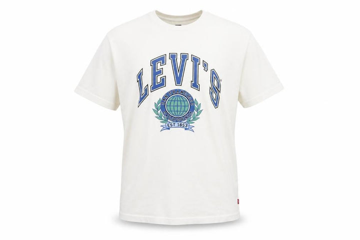 Levi's Men's White L California College Graphic Print Crew Neck T-Shirt