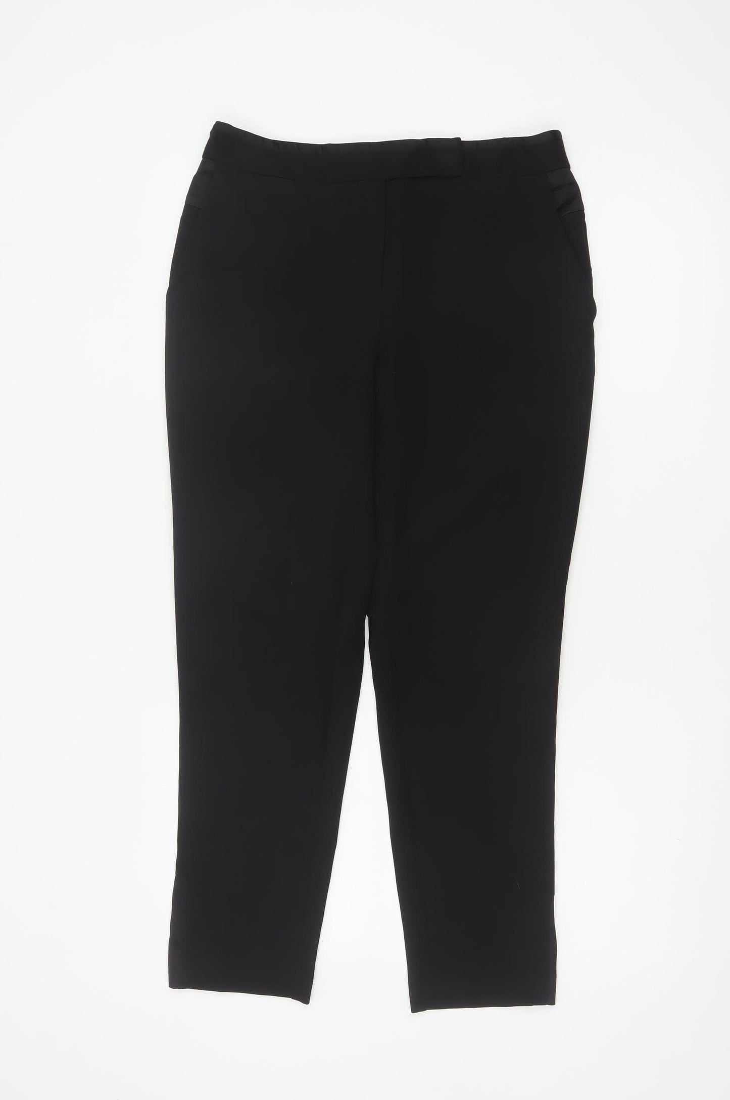 Oasis Women’s Black UK 10 Tailored Stretch Straight Dress Trousers