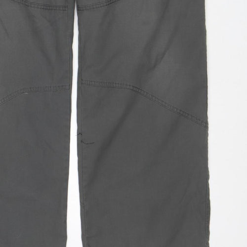 TOG24 Men’s Grey Cargo Trousers L 36in Regular Straight Leg Pockets