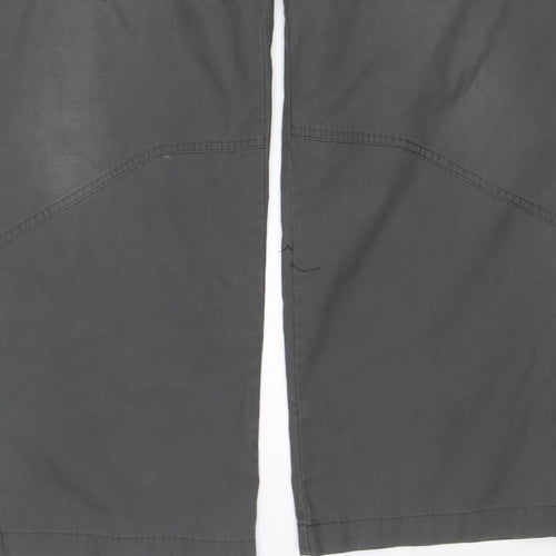 TOG24 Men’s Grey Cargo Trousers L 36in Regular Straight Leg Pockets