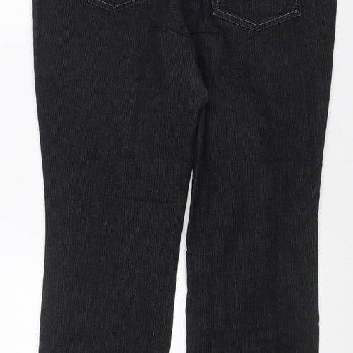 BHS Women’s Black Petite UK 14 Straight Leg Stretch Jeans