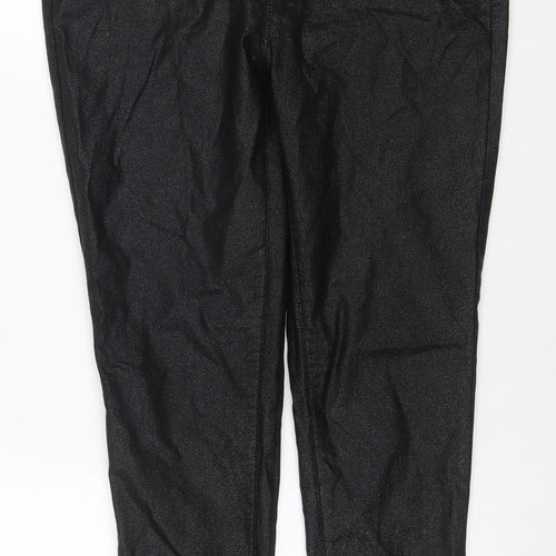 Tu Women Black Size 12 Skinny Stretch Denim Jeggings Trousers