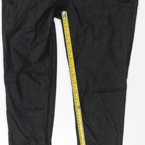Tu Women Black Size 12 Skinny Stretch Denim Jeggings Trousers