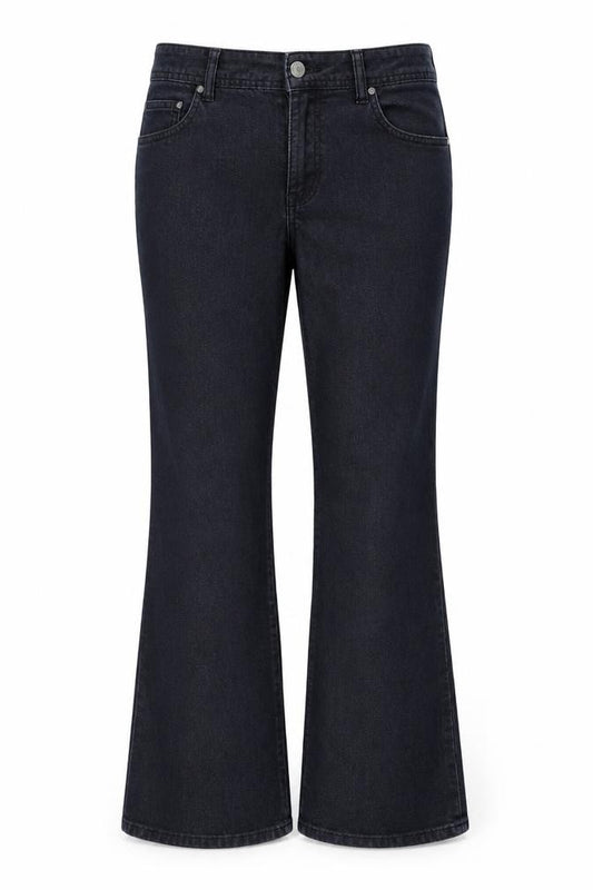 SOON Women’s Black Bootcut Stretch Jeans UK 14 Dark Wash 5 Pocket