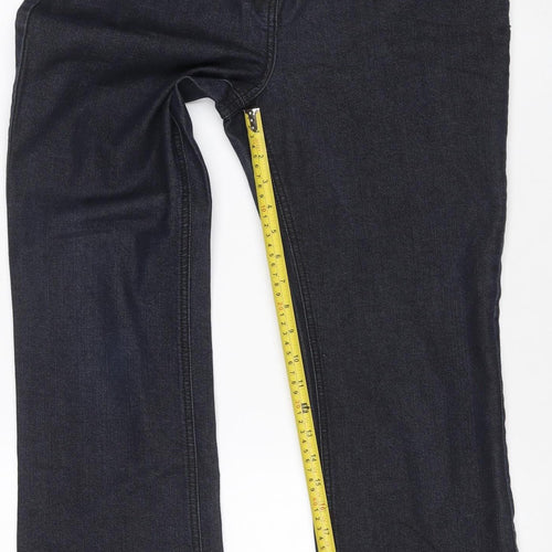 SOON Women’s Black Bootcut Stretch Jeans UK 14 Dark Wash 5 Pocket