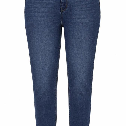 Primark Women’s Blue Straight Stretch Jeans UK 14 Mid Rise