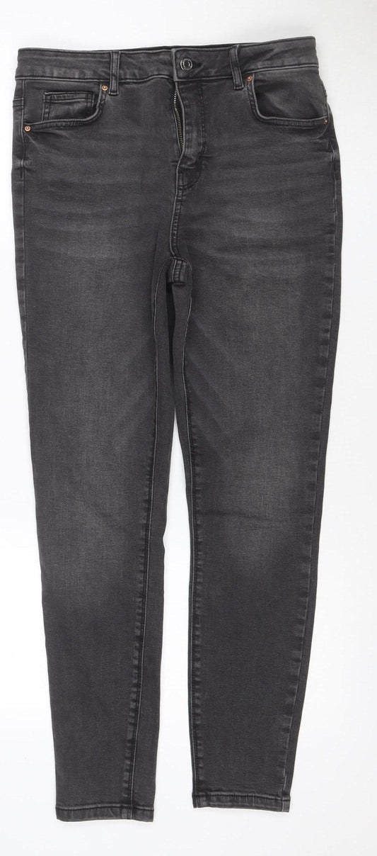 Primark Women’s Black UK 14 Slim Straight Stretch Jeans