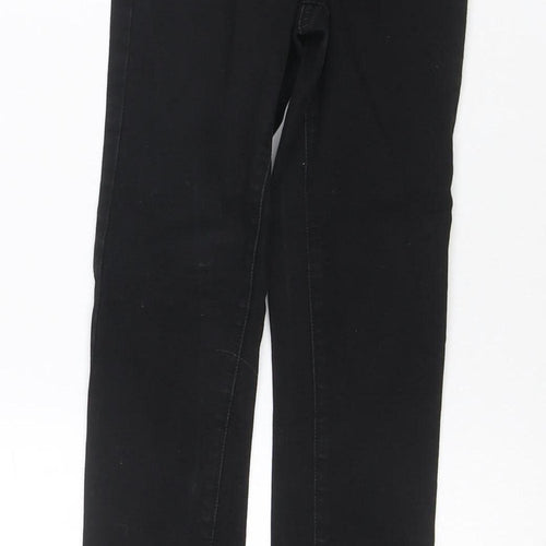Denim Co. Women Black UK 4 Skinny Stretch Mid Rise Jeans