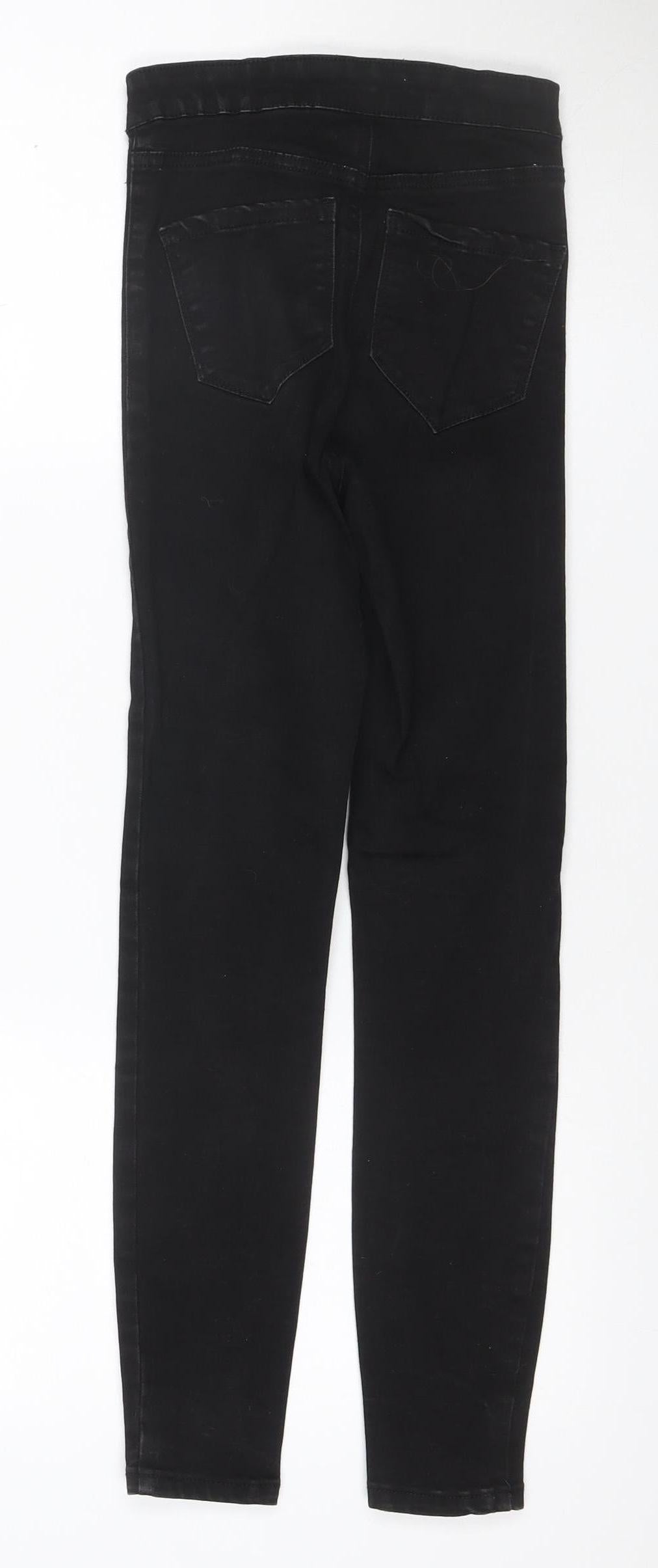 Denim Co. Women Black UK 4 Skinny Stretch Mid Rise Jeans