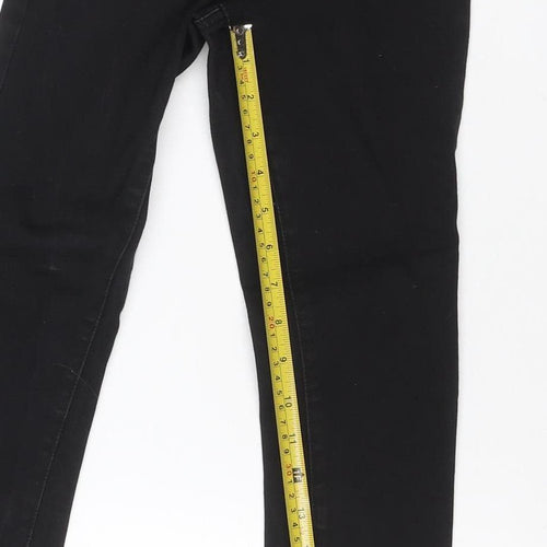 Denim Co. Women Black UK 4 Skinny Stretch Mid Rise Jeans