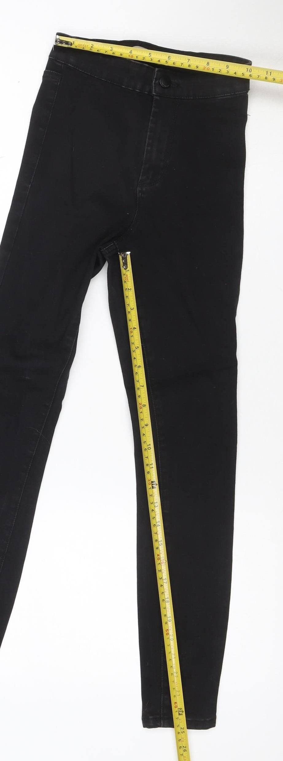 Denim Co. Women Black UK 4 Skinny Stretch Mid Rise Jeans