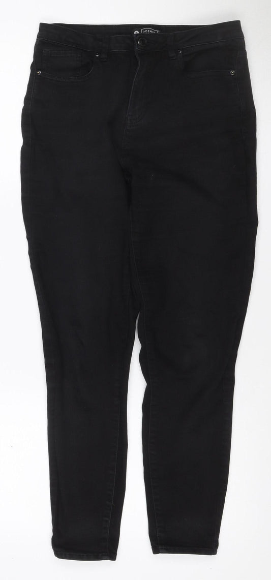 Avenue Denim Women Black UK 8 Skinny Stretch Jeans 5 Pocket