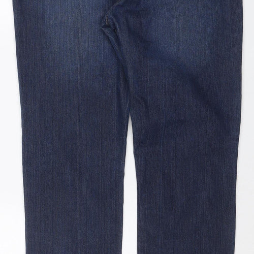 George Women’s Blue UK 14 Straight Mid Rise Stretch Jeans